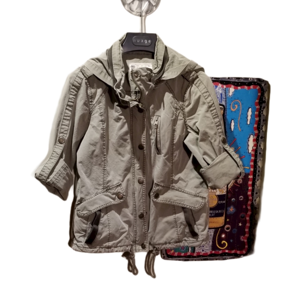 GARAGE Wmns Khaki Cargo Jacket (Size XS) - Picture 6 of 15